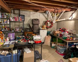 Basement full of items