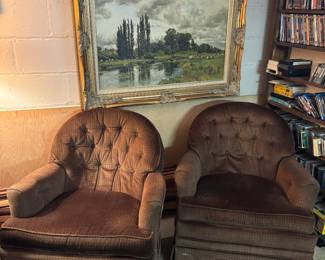 Vintage club chairs 