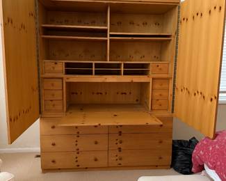 One with fold away desk