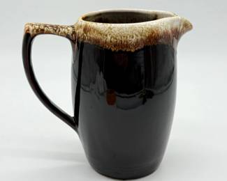 98 VintagePfaltzgraffGourmetBrownDripGlazeStonewarePitcher