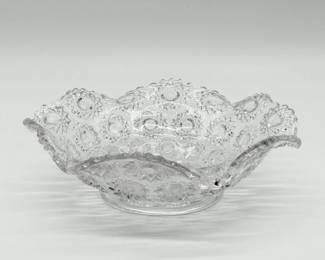 100 VintageHobstarStaryNightCrystalBowl