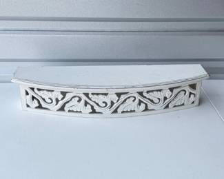 75 HandCarvedWoodenLeafDesignShelf