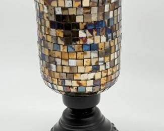42 GlassMosaicCandleHolder