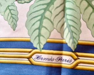 Hermes Carre 90 "Les Parroquets" authentic silk scarf