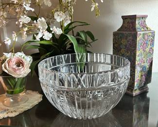 Vintage Tiffany & Co crystal Atlas bowl