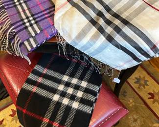 Burberry scarves. Purple is new with tag!