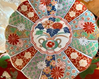Imari fan plates