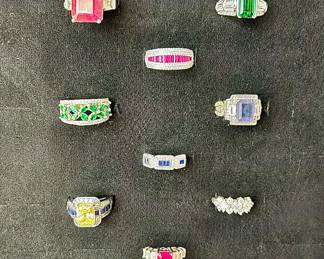 Sterling silver gemstone jewelry