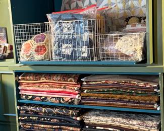 More fabric and unfinished quilts
