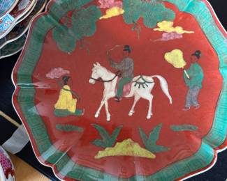 Japonisme bowl hand painted in Hong Kong