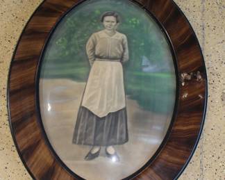 Curved glass  portrait 