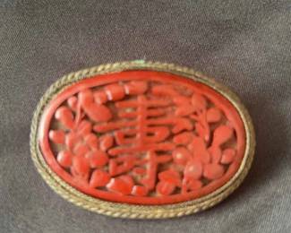 Beautiful Antique Chinese Brooch