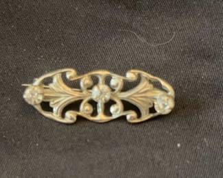 Beautiful Art Nouveau Sterling Silber Brooch