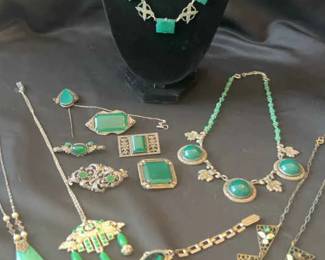 Amazing Green Art Deco Collection