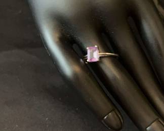 Beautiful Sterling Ring With Amethyst