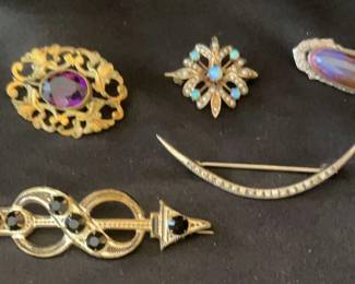 Brooches from Different Decades