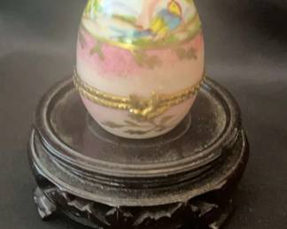 Limoges France Porcelain Egg