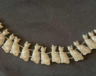 Beautiful Art Deco Cat Bracelet