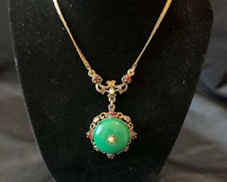 Vintage c. 1950s Lavaliere Style Necklace