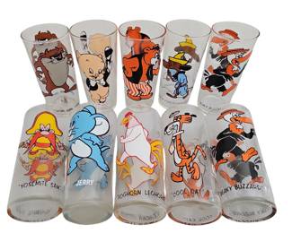 Pepsi 1973 Glasses Warner Bros Characters