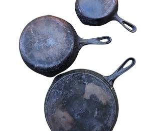 Cast Iron Skillets Different Sizes Wagner Ware