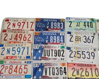 Indiana License Plates from 1966 Pickers