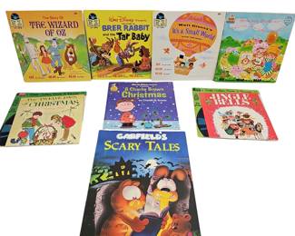 Little Golden Books Records GARFIELD Charlie Brown Strawberry Shortcake