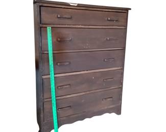 40" Solid Wood Vintage Dresser 5 Drawer DIY Project
