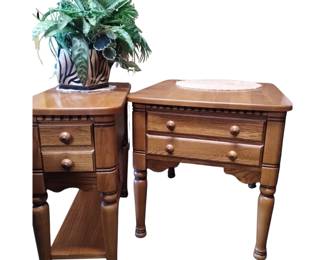 Solid Wood End Tables 2 Sizes 