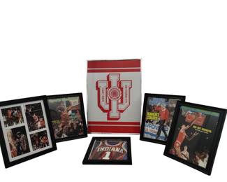 IU Logo Wall Art Bobby Knight Era Photos Framed Sports Illustrated Cover Reprints