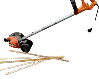 Electric Black & Decker EdgeHog Edger + Vintage Yard Sticks