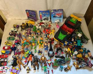 Vintage TMNT, Disney, Batman, Etc 1990s 1980s Action Figure Toy Lot