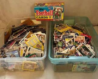 001 Huge Lot Of Vintage Sports Trading Cards NFL, MLB, NHL, NBA