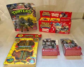 Vintage 90s Toy Lot Sealed TMNT  Kenner Police Academy 