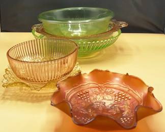 Uranium Glass, Carnival Glass and More