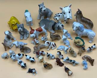 Various Dog Figurines