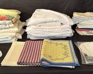 Tablecloths, Placemats, Napkins, Dolies, Lace