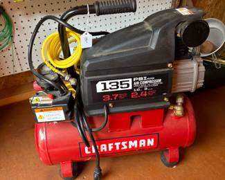 Newer Craftsman compressor. One of a number of tools available.