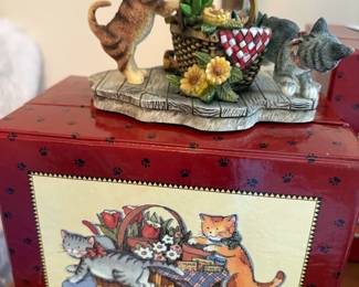 Cute cate figurine with original box.