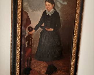 Very old oil painting...1800's. Unknown artist. Nicely framed.