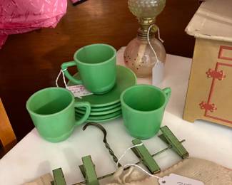 Vintage doll dishes.