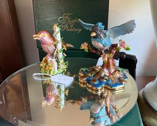 Pretty enameled birds.