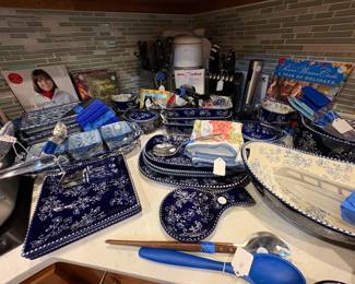 Items from the large amount of Temptations china collection.