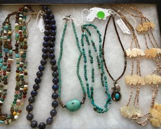 Lapis beads and other goodies.  