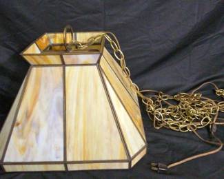 Tiffany Style Stained Glass Chandelier