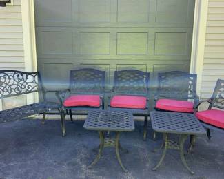 Outdoor Cast Aluminum Metal Patio Set