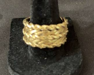 14k Gold Woven Ring