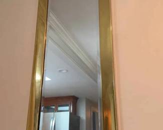 Brass Beveled Glass Mirror