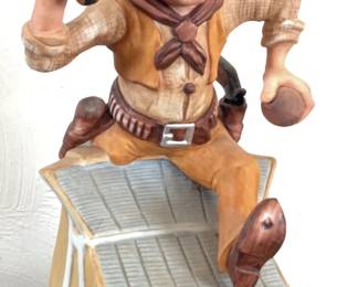 WYOMING Cowboy Joe Collectible Music Box