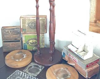 Ash Trays And Cigar Boxes